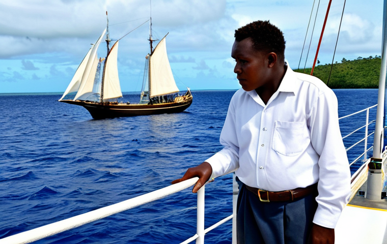솔로몬 제도 전통 항해 기술 - Canoe Construction**

"A group of artisans in the Solomon Islands, fully clothed in work attire, col...